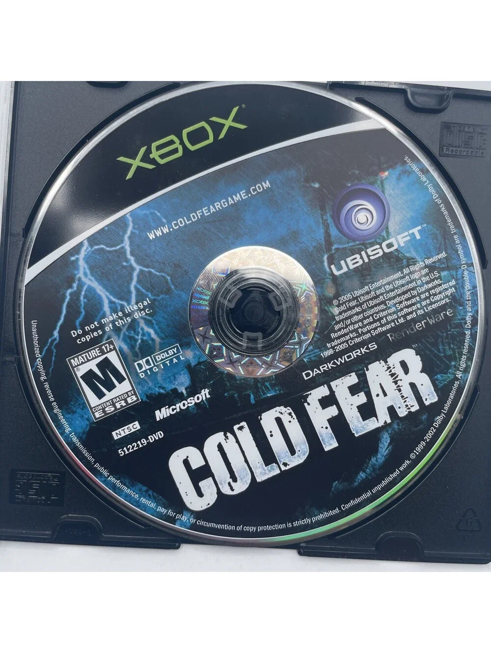 Cold Fear (Microsoft Xbox, 2005) Disc Only - Tested/Working